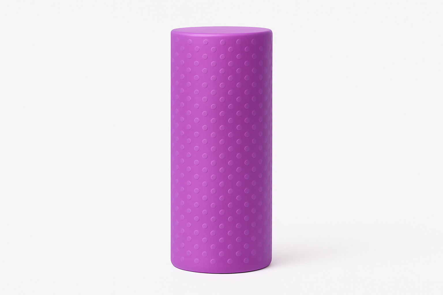Rouleau de massage violet avec arrière-plan agrandi